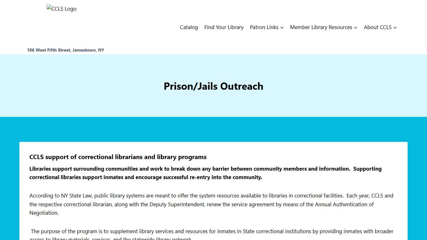 Prison/Jails Outreach
